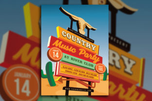 Country Music Event Street Sign