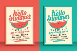 Designing a Summer Party with the Hello Summer Party Flyer Template