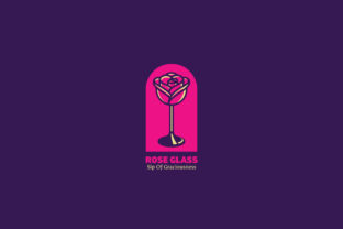 Rose Glass Logo Template