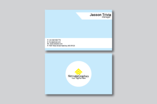 Sky-blue Business Card Template