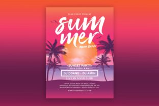 Summer Beach Sunset Flyer: A Versatile Design for Every Occasion