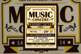 Vintage Music Concert Typography: A Timeless Design Choice
